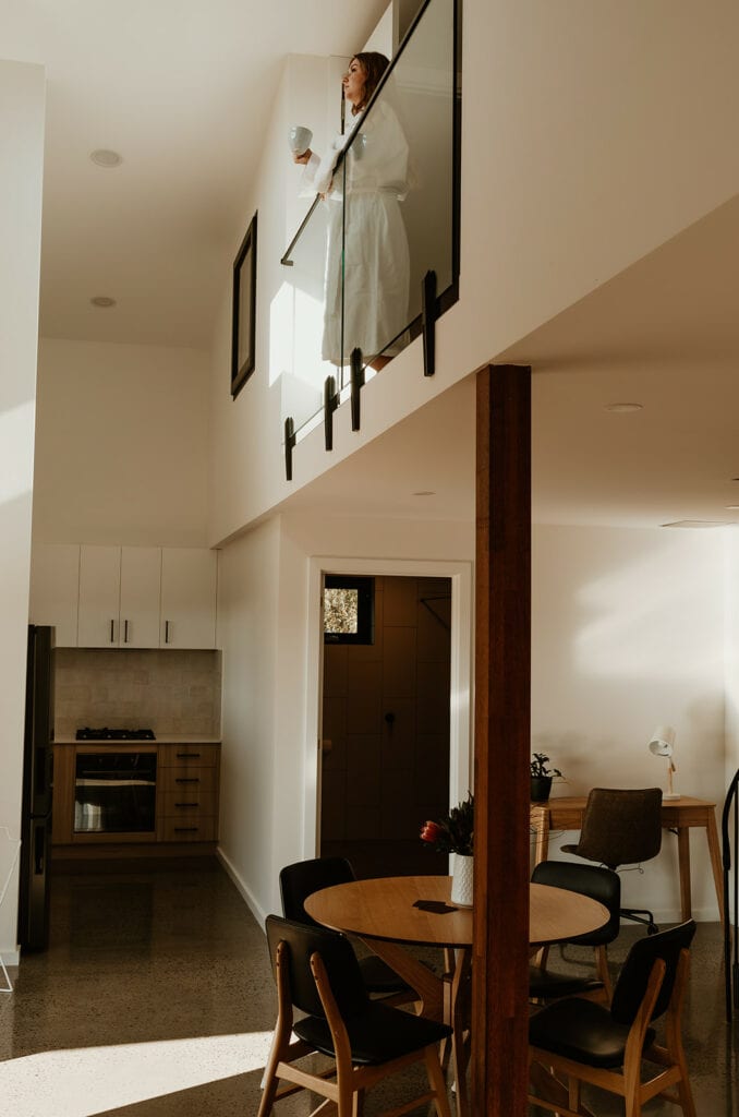 The loft-style luxury accommodation kangaroo island